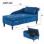 Modern Nailhead-trim & Button-tufted Lounge Chair, Velvet Chaise Lounge Sofa With Storage, Bedroom And Office-1822020612
