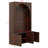 Hall Tree Entryway Organizer, Seat Bench With 3 Cabinets, Adjustable Shelves, Arched Coat Rack With 4 Golden Hooks, Top Cubby-987085761
