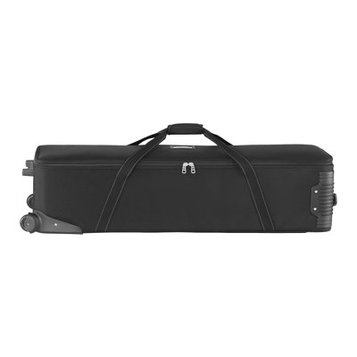 Studio Equipment Trolley Case, 46.46 X 14.57 X 11.81 In / 118 X 37 X 30 Cm, Rolling Camera Bag, Carrying Bag With Wheels Straps Padded Compartment Handle, For Light Stands, Tripods, Telescopes