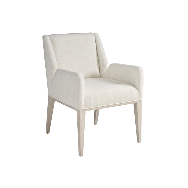 Estrella Upholstered Arm Chair, Ivory