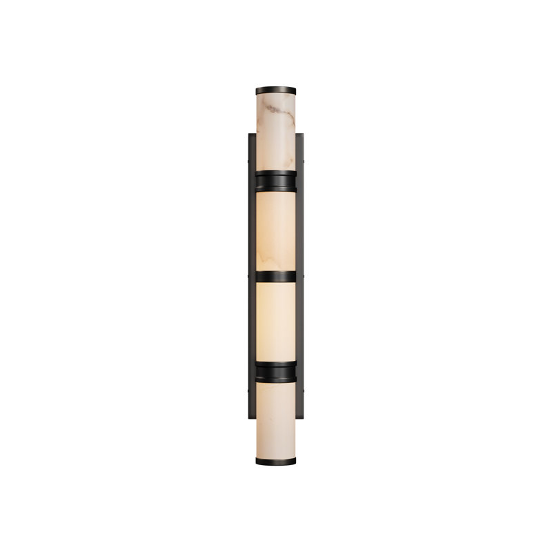 Brenham Wall Sconce, 4.5" H x 28.5"W x 5"D, Natural/Oil Rubbed Bronze, 11