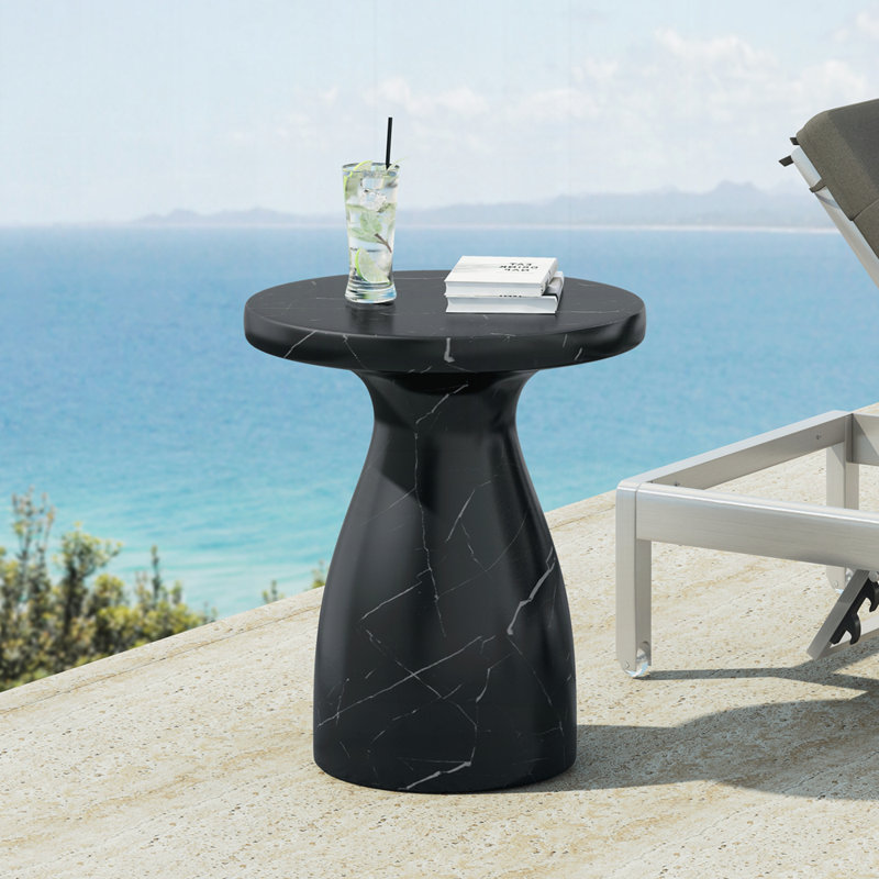 Table d'appoint d'extérieur, Black