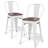 Johntell Metal Dining Chair Counter Height Chairs Stackable Barstools Wood with Removable Backrest-1373850679-1373850678