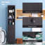 Bathroom Storage Cabinet, Free Standing Bathroom Storage Unit, Tall Linen Tower With 3-Tier Shelves And Drawer, Brown