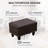 Faux Leather Storage Ottoman Living Room-1474291290