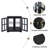 LED Curio Display Cabinet,Antique Display Cabinet With Adjustable Shelves,Retro Design Quality Showcase-375146821