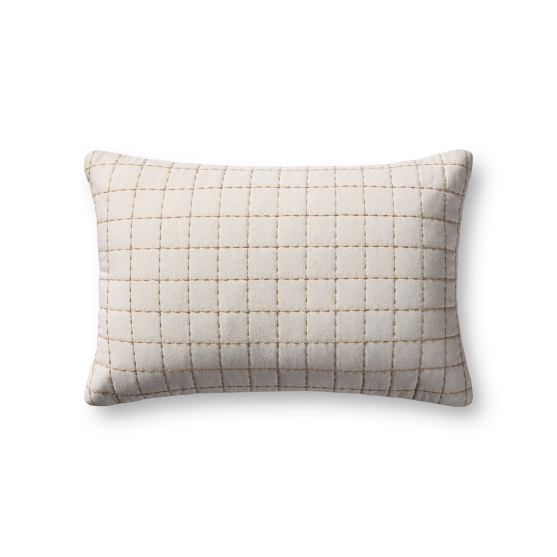 Magnolia Home by Joanna Gaines x Loloi Hattie Accent Pillow, Polyester, Rectangle 21"H x 13"W