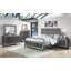 Ensemble de chambre à coucher à panneau tapissier à DEL Marijus 6-1-1074015246