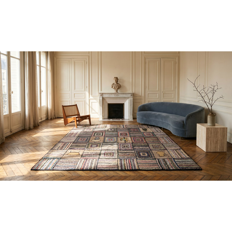 Tapis carré crocheté carré