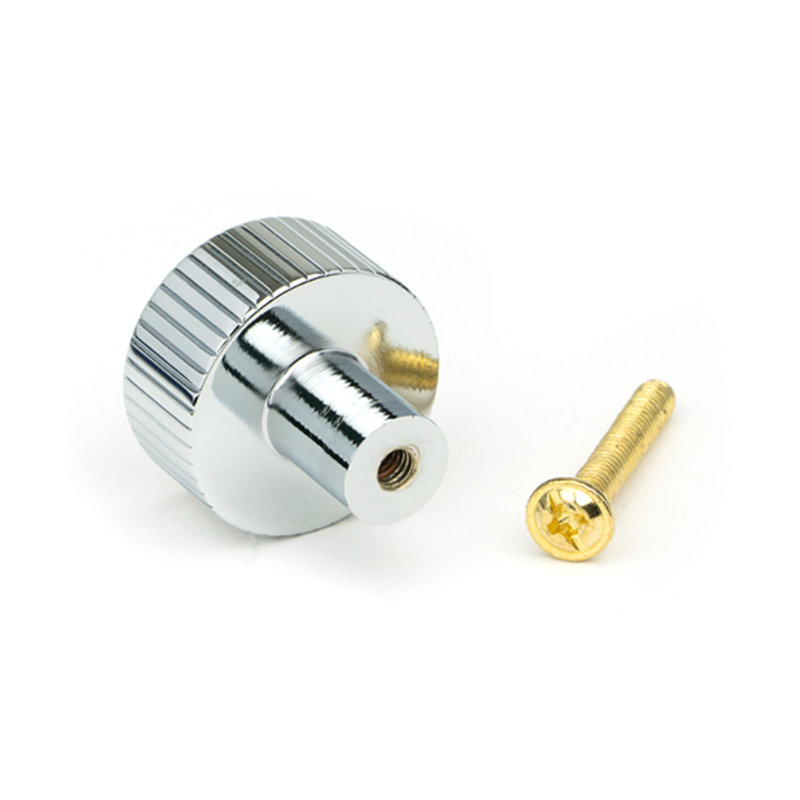 Round Knob, 2.5 cm, Polished Chrome