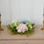 Candélabre en verre hortensia