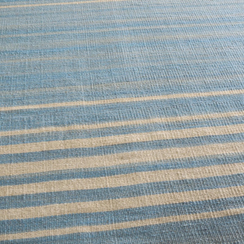 Ralph Lauren Bluff Point Stripe Wool Striped Rug, Rectangle 9' x 12'