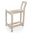 Wood 2-Tier Rolling Storage Cart