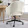 Meila Mid Century Modern Desk Chair For Home Office, Adjustable Seating With Wheels And Swivel Base