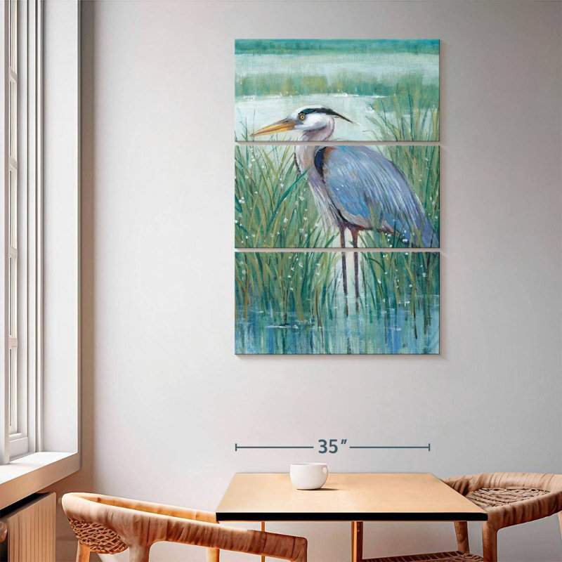 Brampt Wetland Heron II, 65" H x 42" W