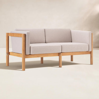 Haven Teak Outdoor Sofa with Sunbrella Cushions
