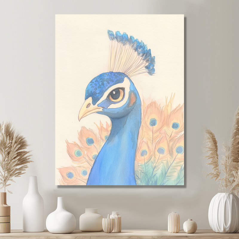 Ishaan - animaux, art mural sur toile, Toile tendue, Ne pas appliquer, H 20 po x l 12 po