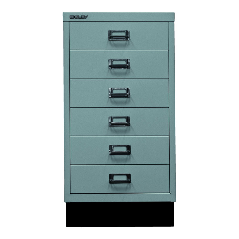 39er 34.9cm Wide 6 -Drawer File Cabinet, Silver