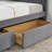Full Size Upholstered Tufted Bed Frame With Two Drawers, Sofa Bed Frame With Comfortable Backrest And Armrests-1397501464