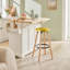Igasho Counter Stool with Solid Wood Frame