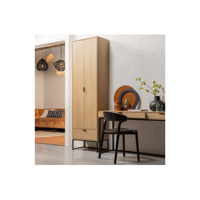 Silas 2 Door Solid Wood Wardrobe