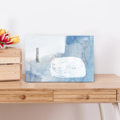 Whispers In Blue by Uplusmestudio - Wrapped Canvas Print
