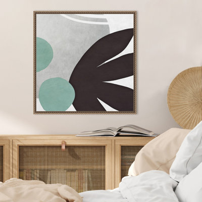 "Shapes n Lines Abstract IV" par Ashley Aldridge, reproduction d'art sur toile encadrée