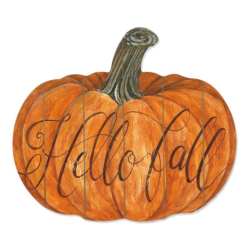 «Hello Fall» par Cindy Jacobs - impression sur bois