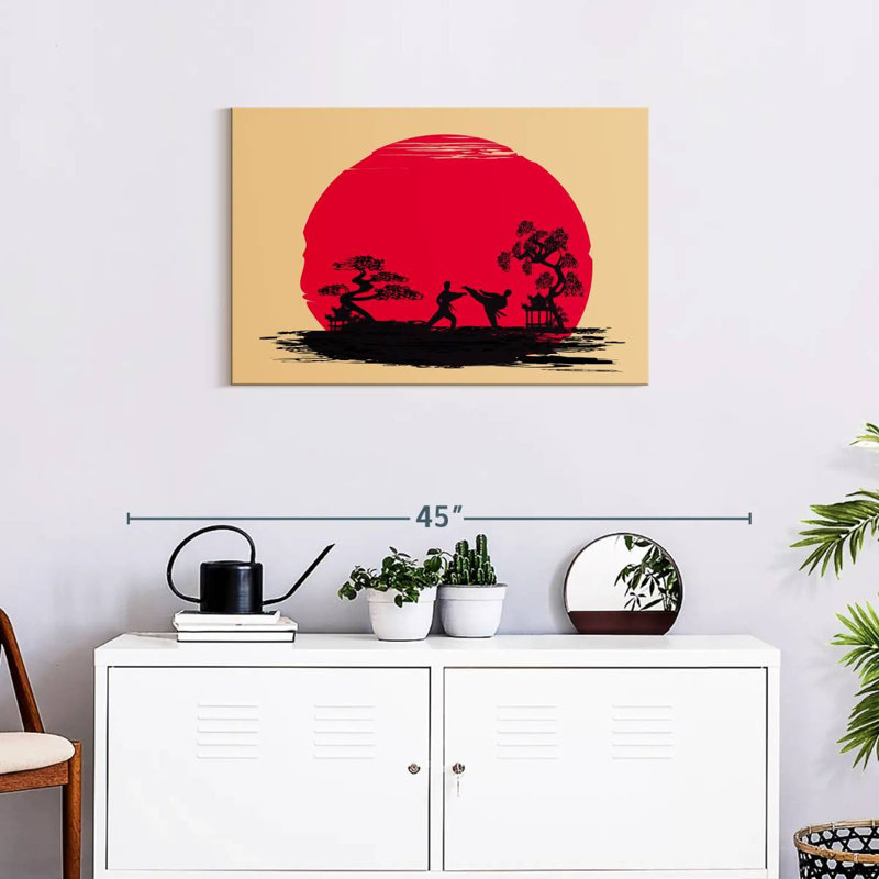 Karate Sunset, 20" H x 30" W