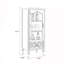 Vert massif + bois manufacturé + vitrines