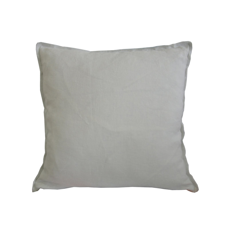 Linen Square Pillow Cover, Gray