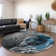 Premium Machine Washable Cerrito AMF503 Blue Rug