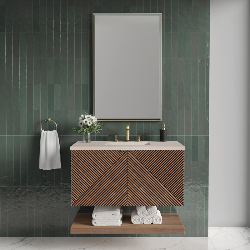 Marcello 36'' W Single Vanity, Ethereal Noctis, 8" Widespread