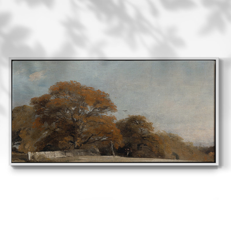 Série paysage - MCI - Toile tendue avec châssis encadré - Prêt à être accroché, H 25 po x l 49 po, Blanc