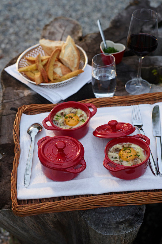 Staub Mini Ceramic Cocotte, Cherry