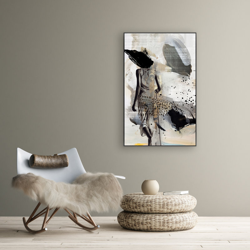 His Journey, No Mat, 58.5" H x 37.5" W, Gilded Gold Floater Framed Canvas