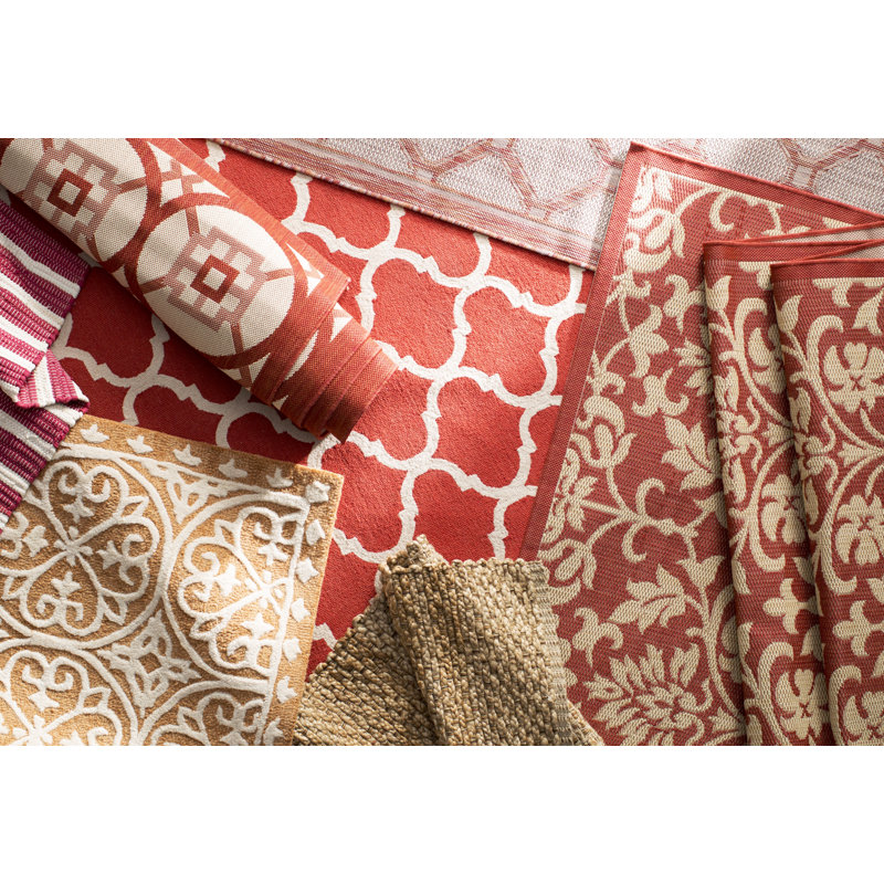 Galena Performance Damask Indoor/Outdoor Area Rug, Rectangle 2'7" x 5'