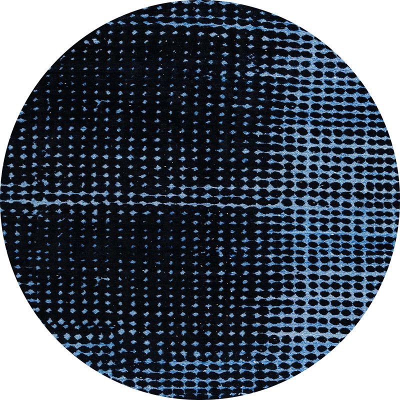 Tapis abstrait moderne 4412, Rond 6 pi