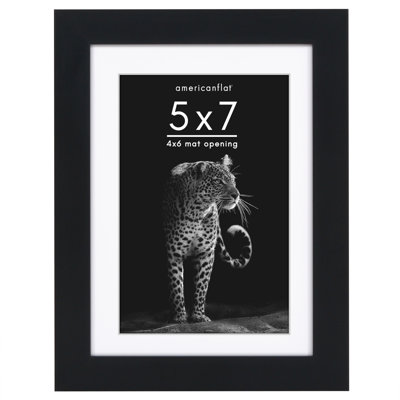 Americanflat Gallery-Style Deep Molding Picture Frame with Mat to Secure Artwork, Prints, and Photos