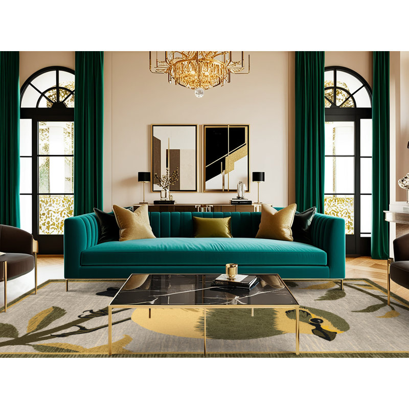  Tapis lavable européen Greenfinch Birds, Tapis de couloir 2 pi x 4 pi
