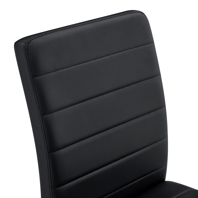 Ensemble de 8 chaises robustes: coussin de 2,1 po d'épaisseur, structure en fer, parfait pour la maison ou le bureau. Couleurs classiques, bon rapport qualité-prix
