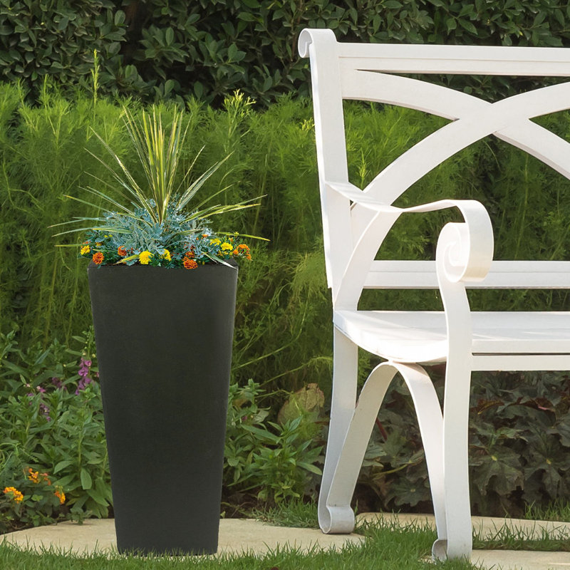 Plant Pot, 65cm H x 32cm W x 32cm D, Black