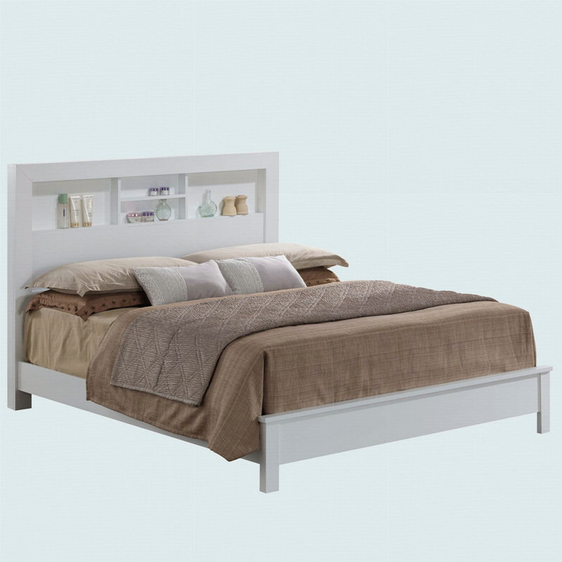 Transitional Style Full Bed In Crisp White