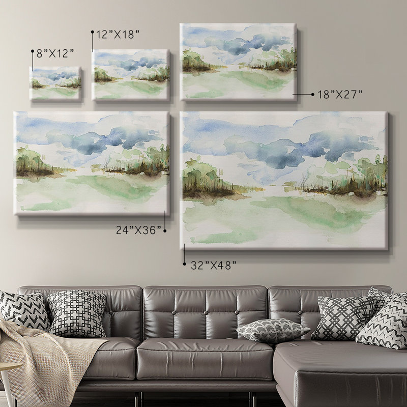 «Brush Thickets II», toile tendue avec châssis de qualité supérieure - prête à être accrochée, H 18 po x l 27 po