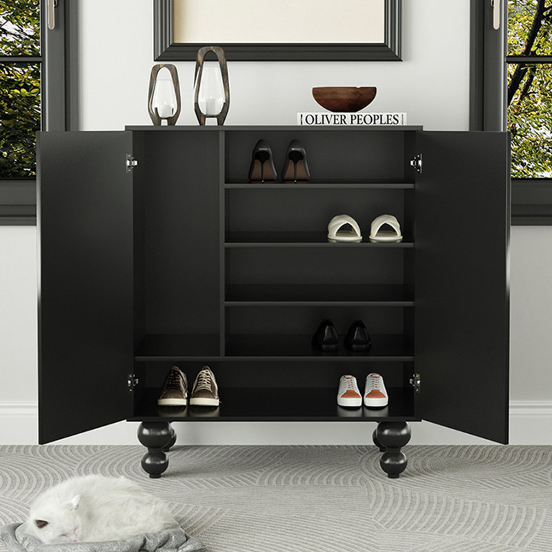 Armoire à chaussures style français en bois massif style français