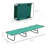 Foldable Outdoor Chaise Lounge Chair, 5-Level Reclining Camping Tanning Chair with Strong Oxford Fabric for Beach, Yard, Patio, Pool, Green-7413059