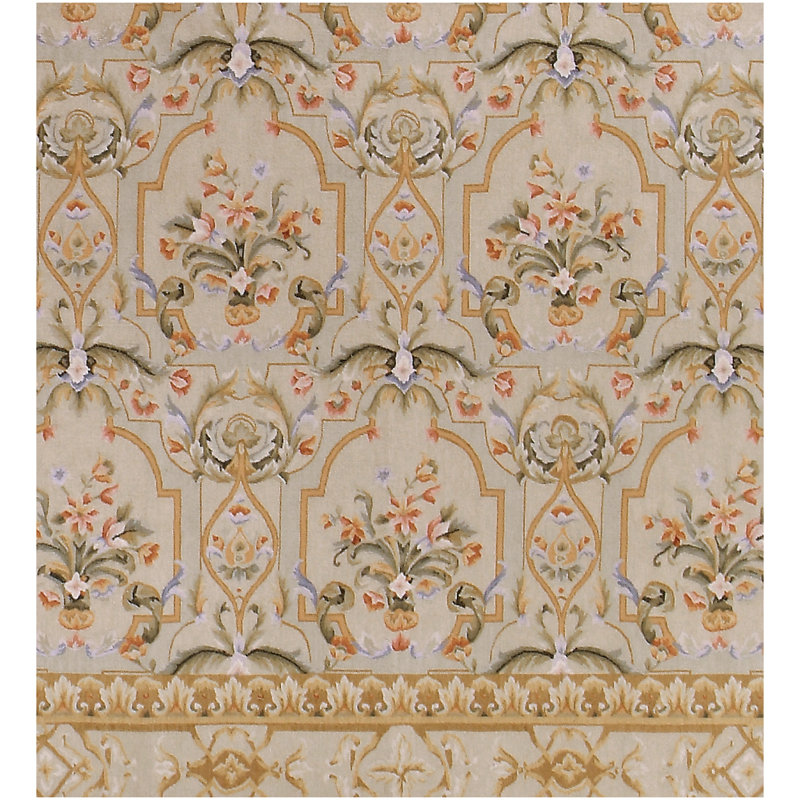 Wool Oriental Area Rug, Rectangle 6' x 9'