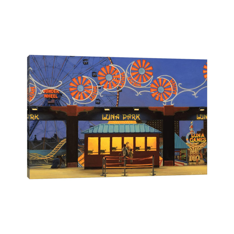 Luna Park by Nick Savides - Floater Frame Gallery-Wrapped Canvas Giclée on Canvas, 66.04 cm H x 45.72 cm W x 1.91 cm D