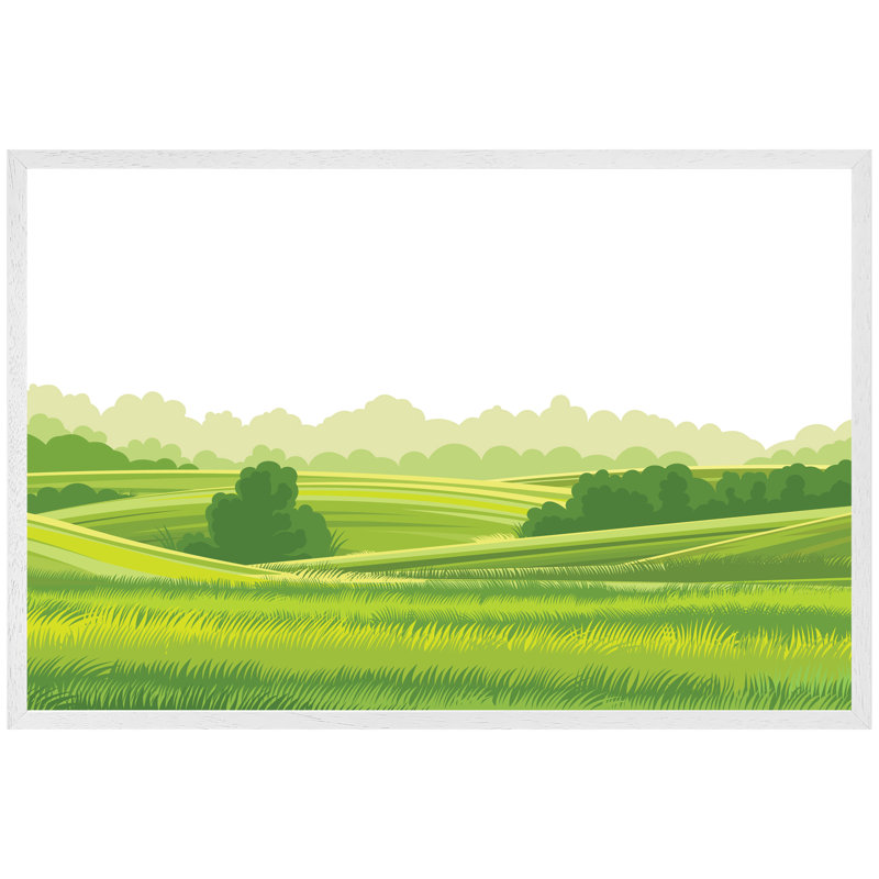 Valmont Single Picture Frame Print, 76cm H x 114cm W x 4cm D, White Framed