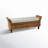 Calne Upholstered Wicker Bench